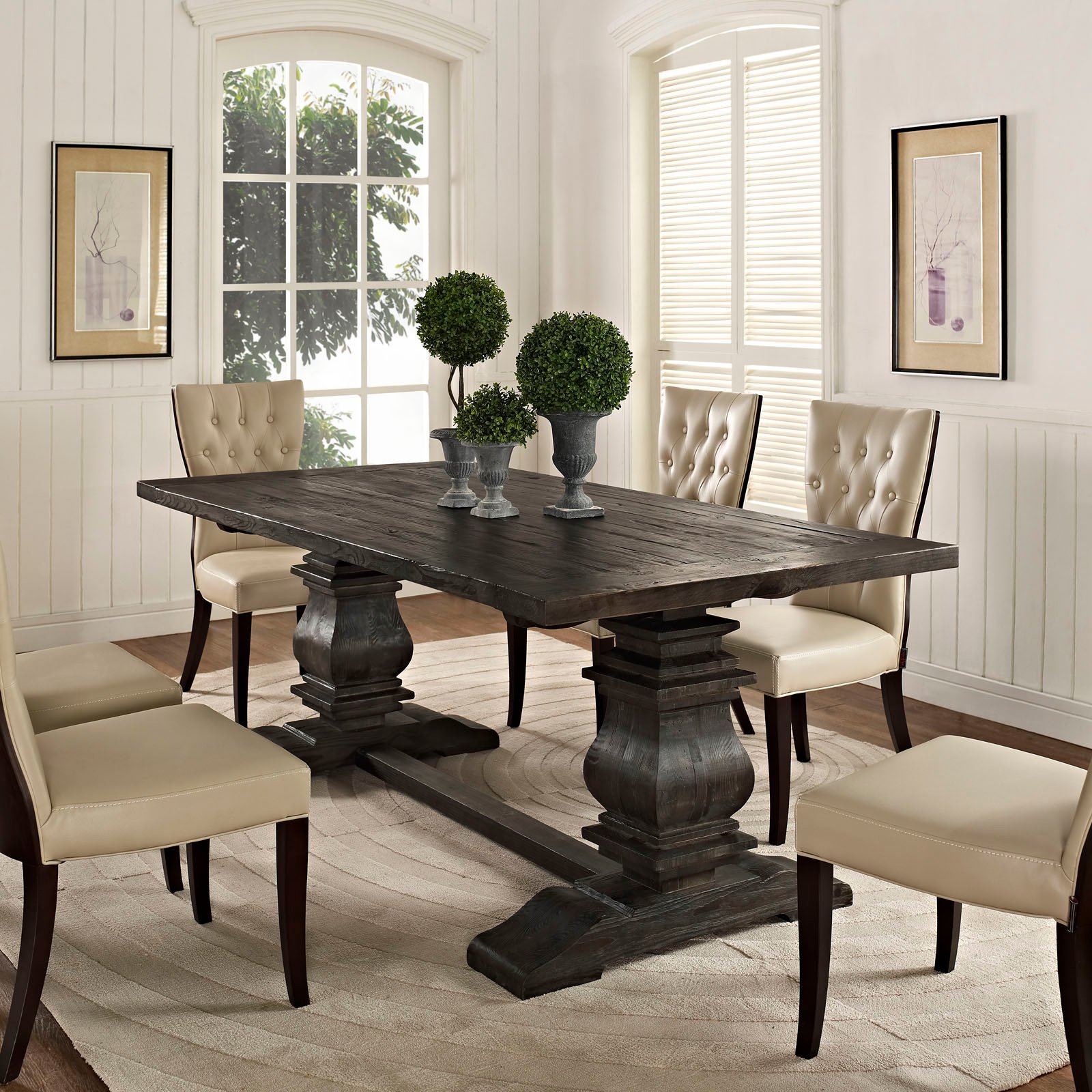 Обеденный стол Sierra Dining Table - whitewashed