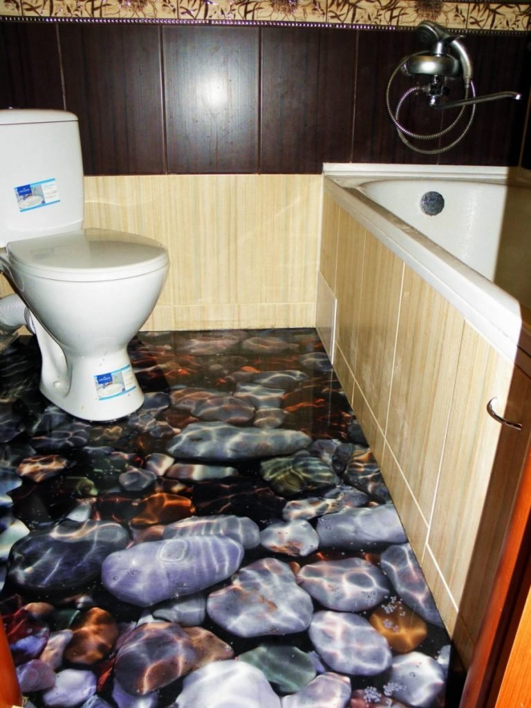 Линолеум в туалете