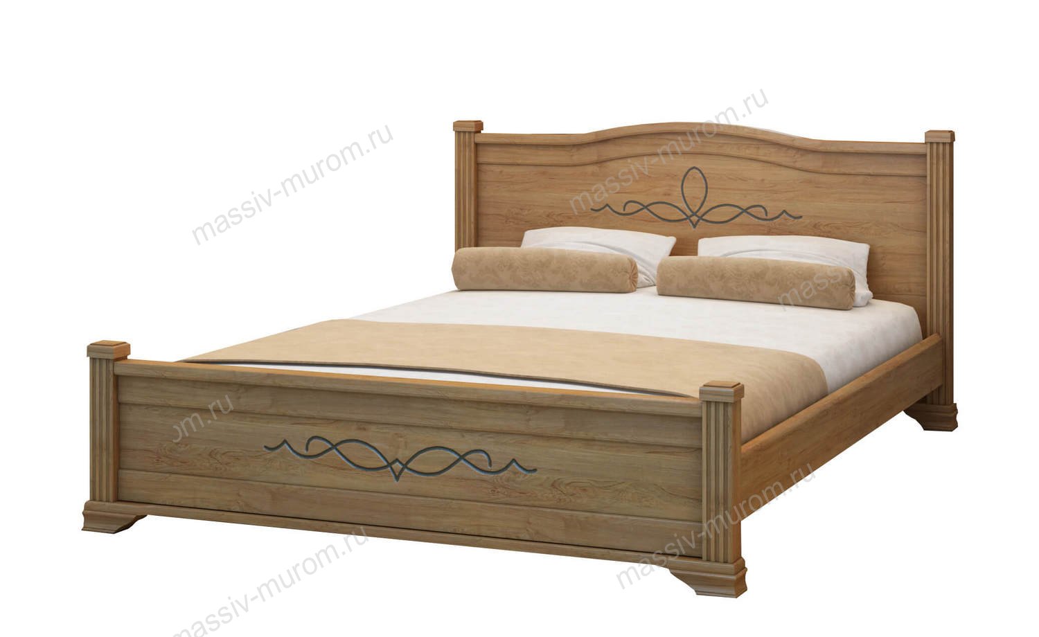 Кровать двуспальная 160 200 деревянная
