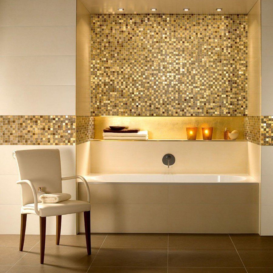 Ванная комната под золото