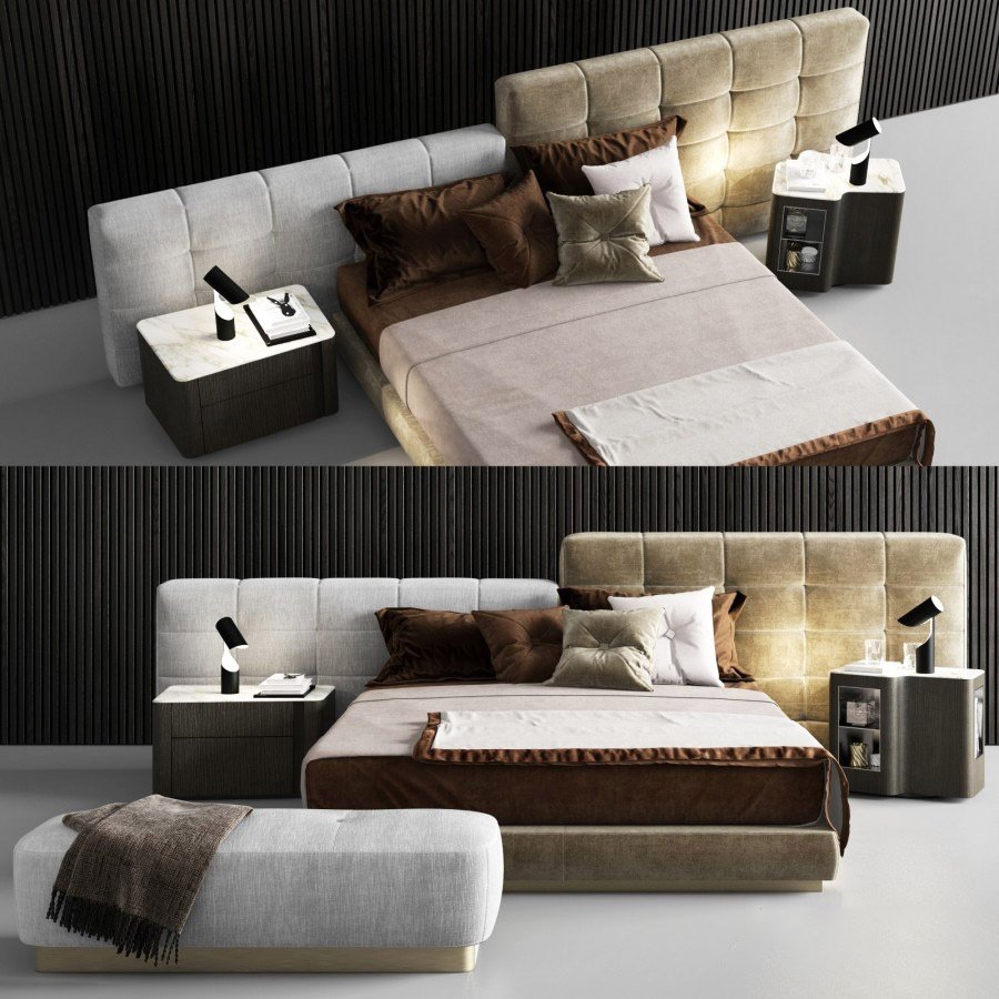 Lawrence кровать Minotti