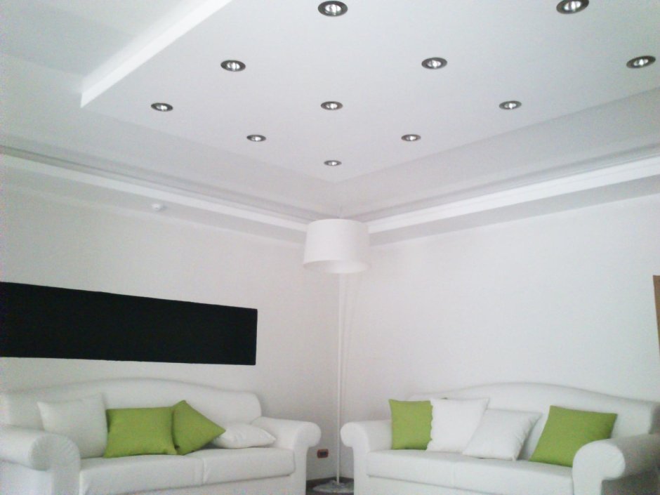 Подвесной потолок матовый белый