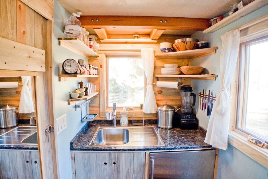 Tiny House с односкатной крышей