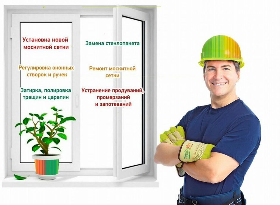 Окно с подоконником