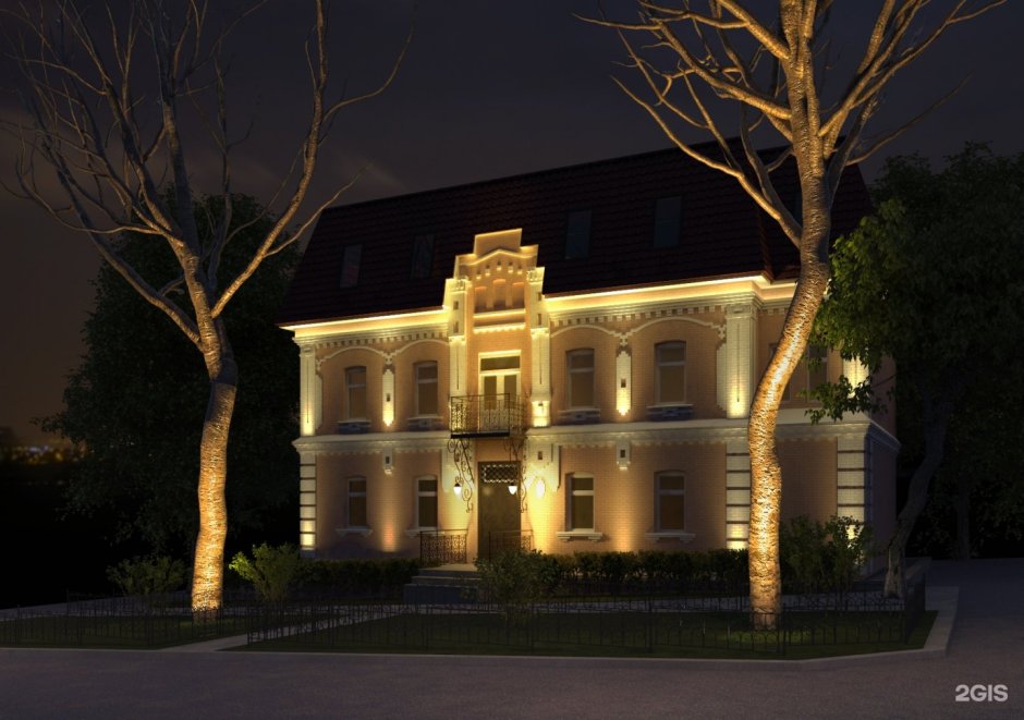 Освещение фасада