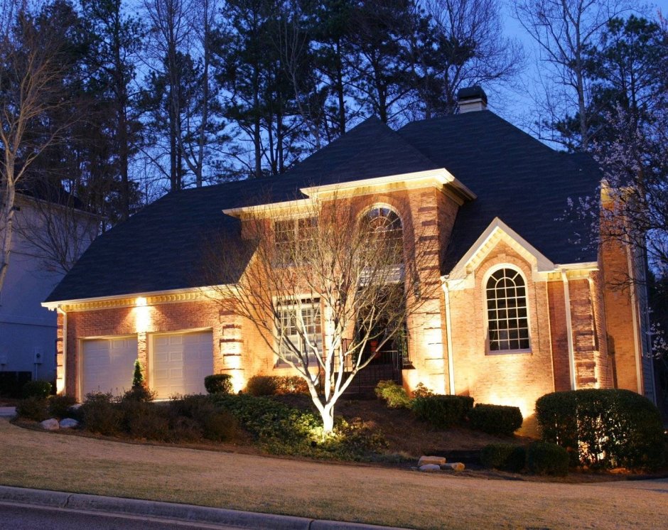 Подсветка коттеджа