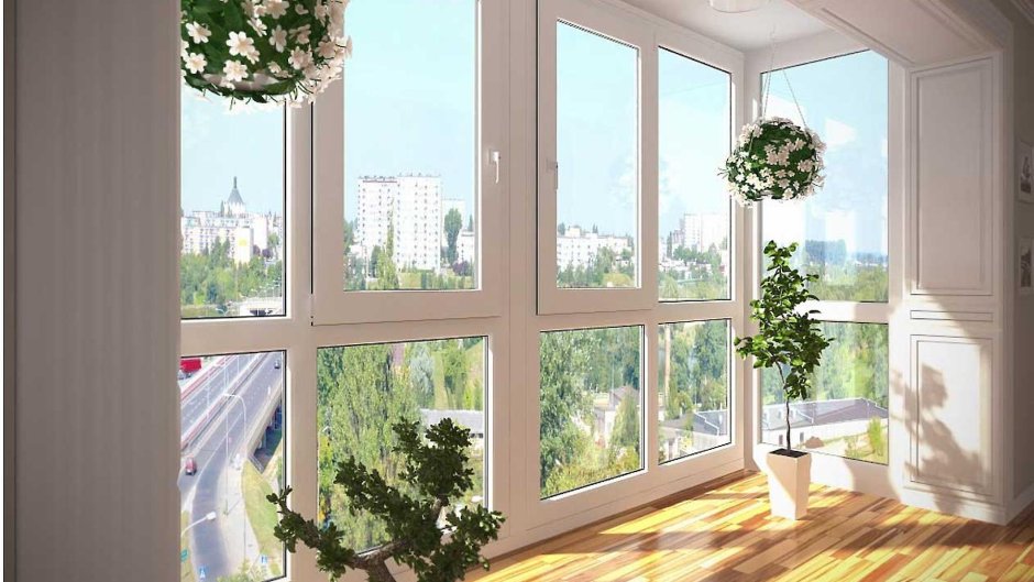 Дом с белыми пластиковыми окнами