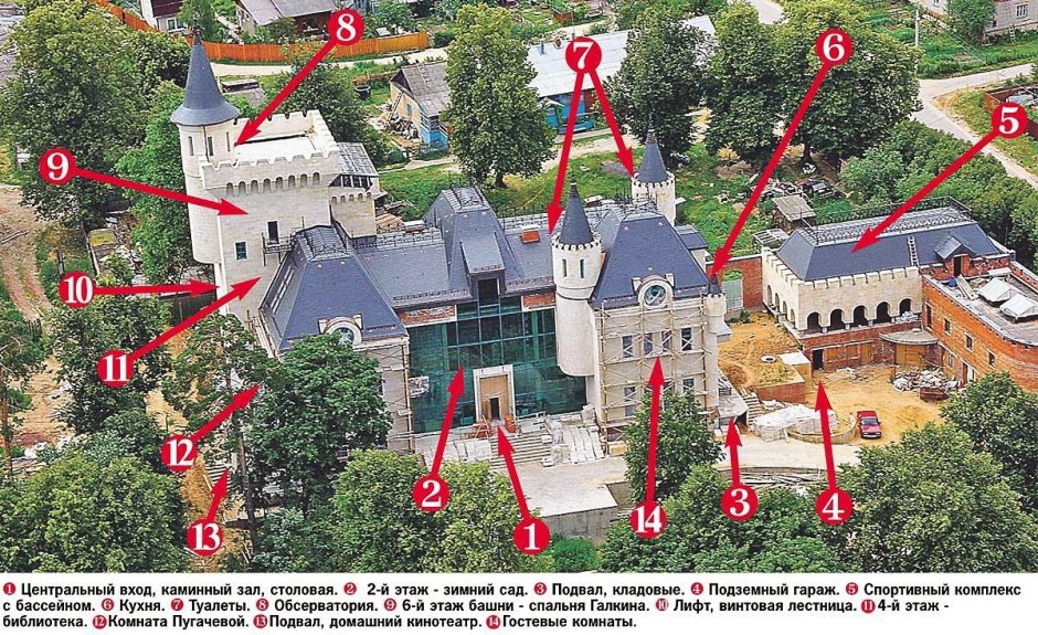 Особняк Пугачевой в деревне грязь