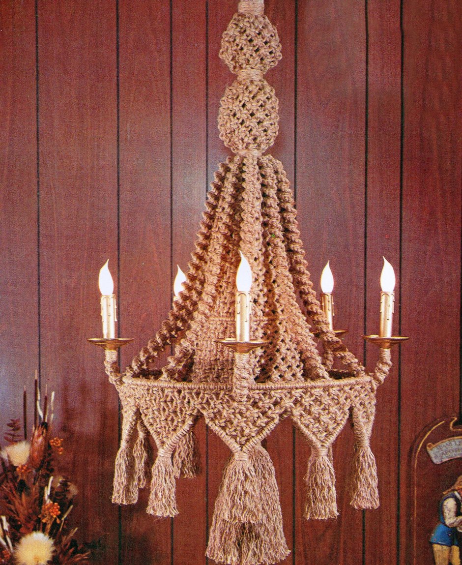 Макраме схемы люстры