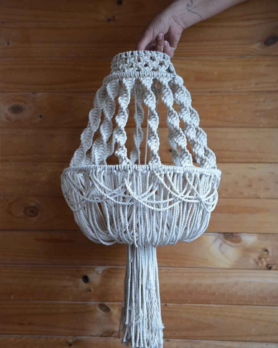 Люстра из макраме