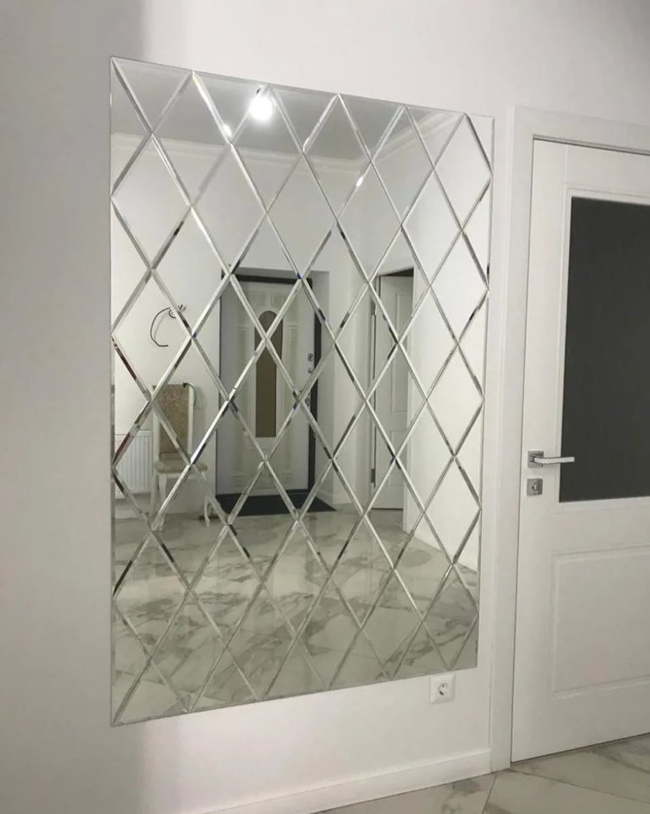 Зеркальное панно с фацетом