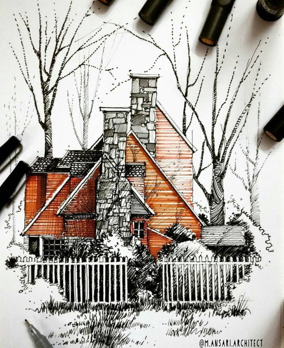 Дом мечты рисунок