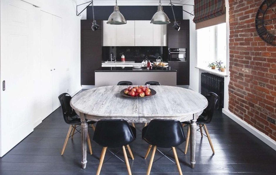 Стол Loft Wooden Round