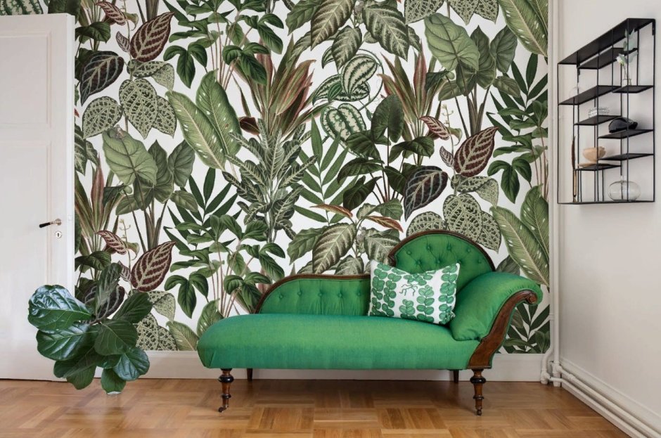 Обои листья