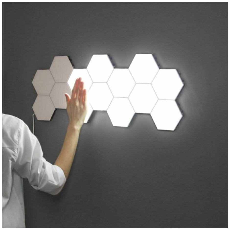 Сенсорный led светильник соты, 6шт