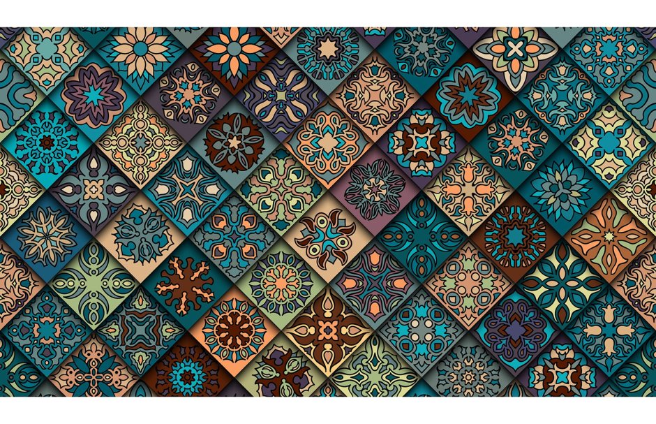 Плитка azulejo марокканский стиль