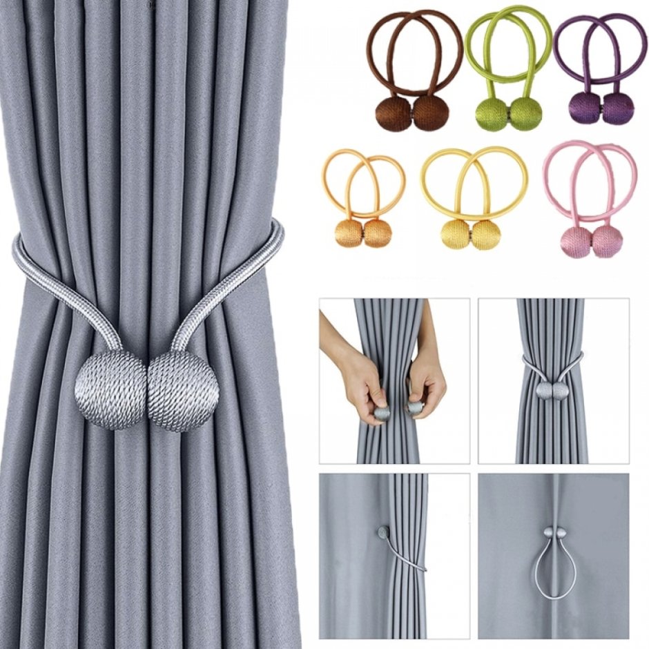 Металлический держатель для штор «Curtain attraction Appliance»