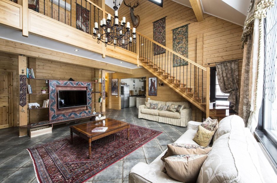 Кухня в деревянном доме