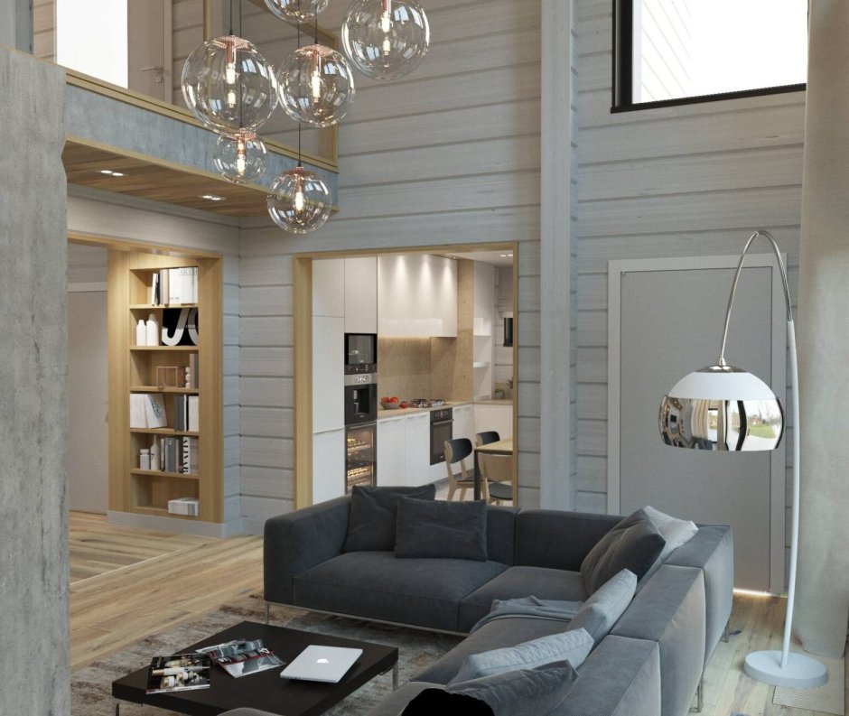 Интерьер деревянного дома