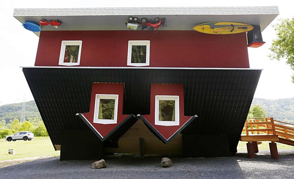 Upside down House, Trassenheide, Germany