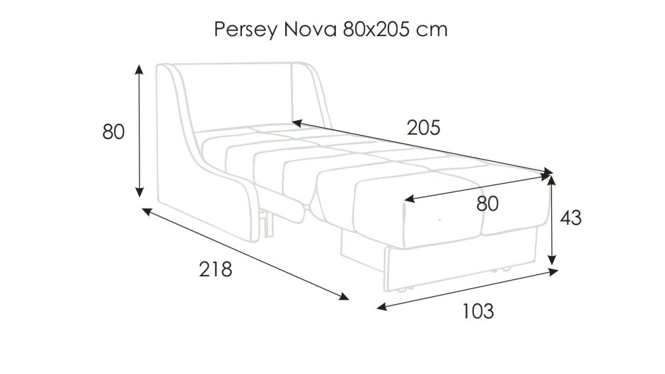 Кресло-кровать Persey Nova Casanova Stone