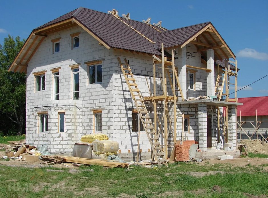 Стройка домов из пеноблоков
