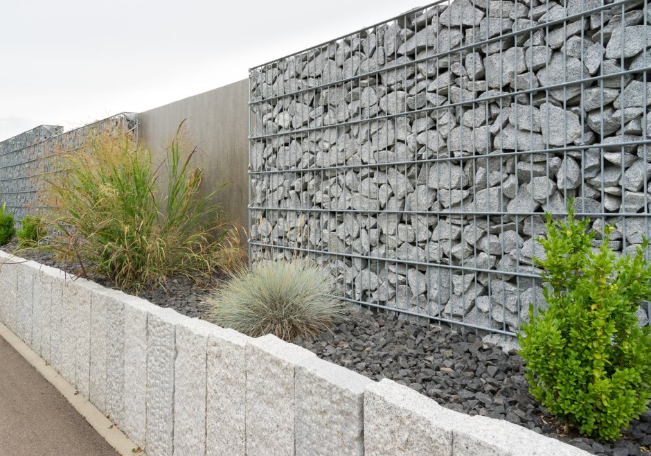 Modern Fence in a Cottage Settlement