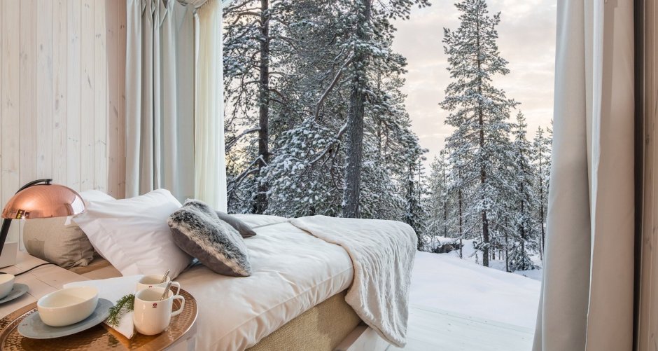 Treehotel Харадс вид с окна