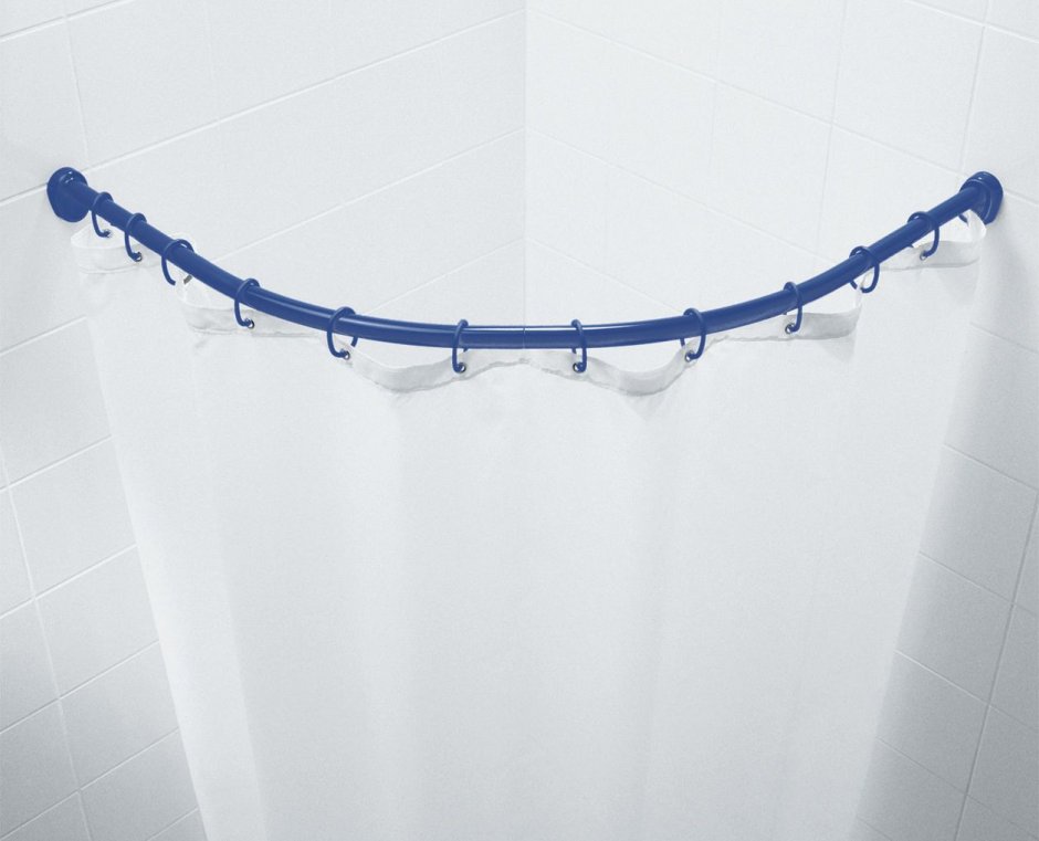 Угловой карниз для ванной комнаты Corner Shower Rods Kit