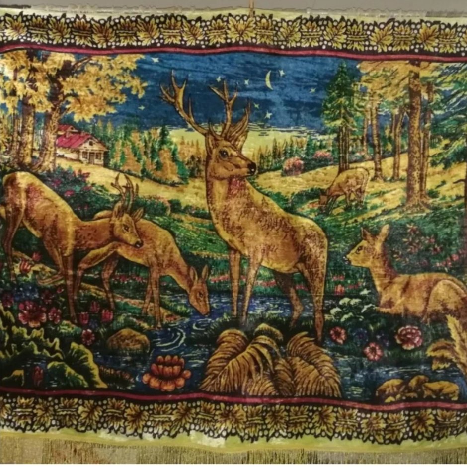 Гобелен "олени и Орел".