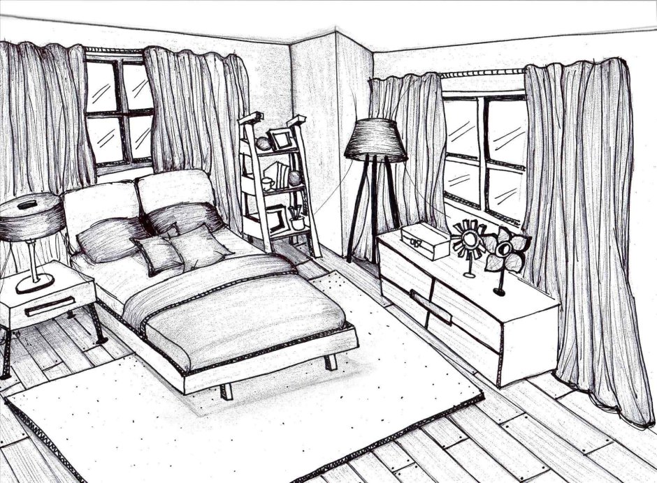 Рисунок комнаты