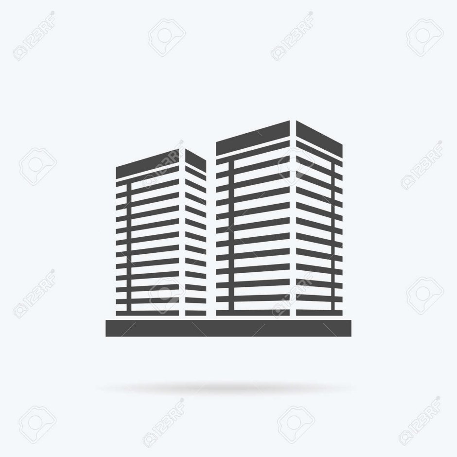 Силуэт офисного здания