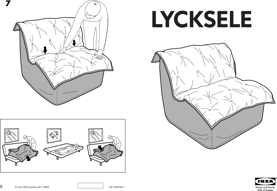 Диван-кровать ikea (Lycksele)
