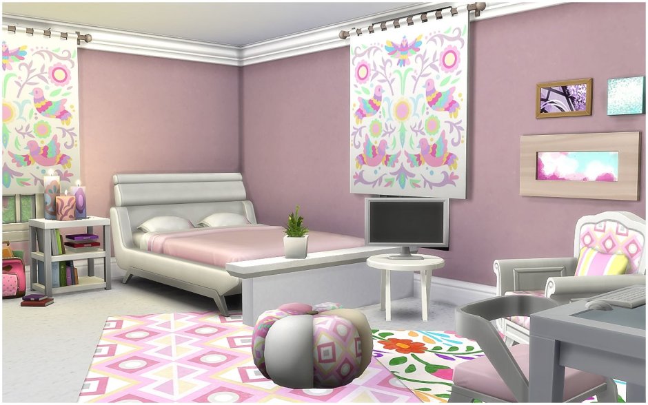 SIMS 4 anime комната