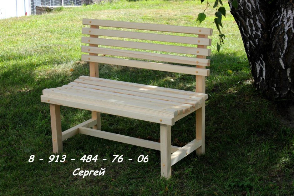 Скамейка из досок