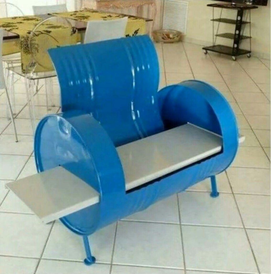 Диван из бочки