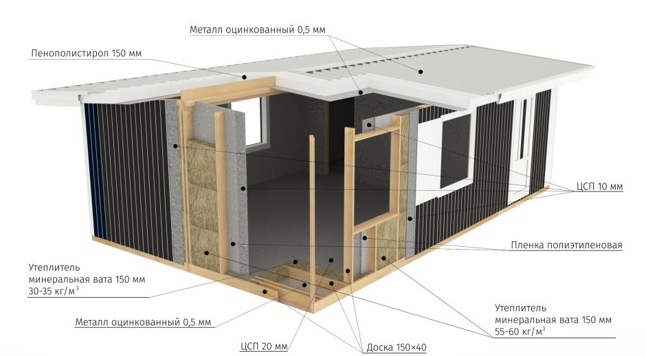 Тини Хаус с террасой