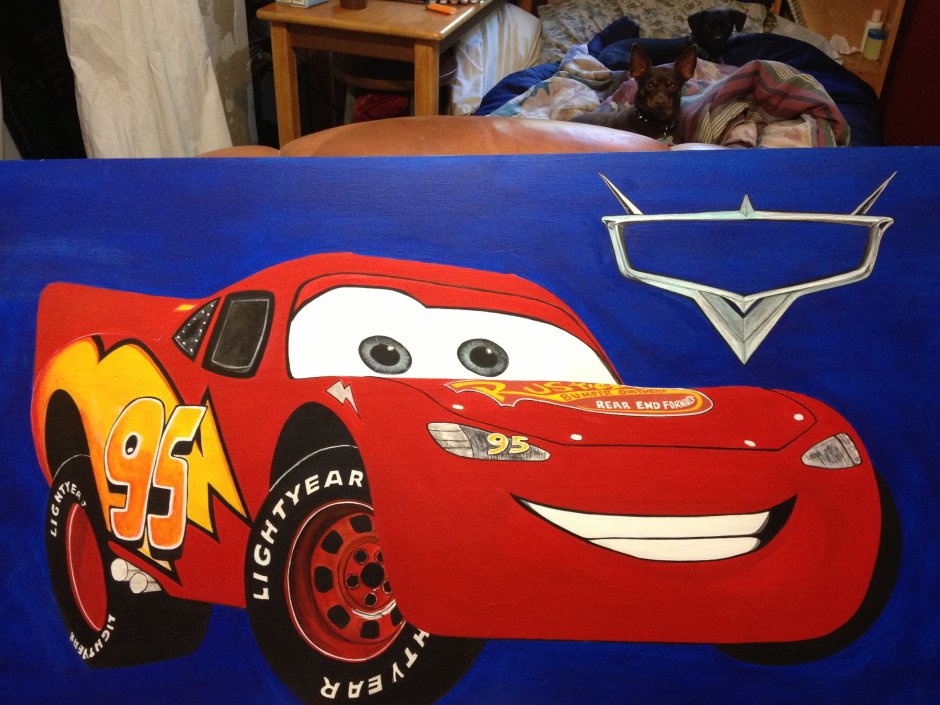 Lightning MCQUEEN Painting