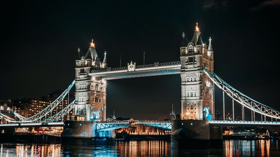 Лондон мост Тауэр ночью