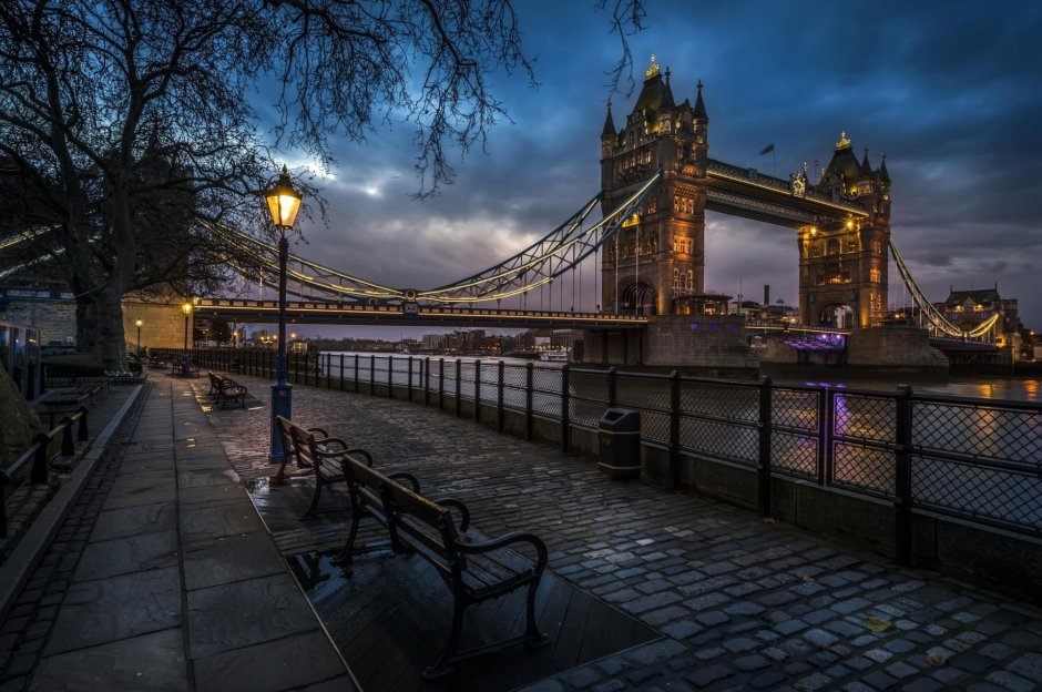 Лондон мост Биг Бен фонари