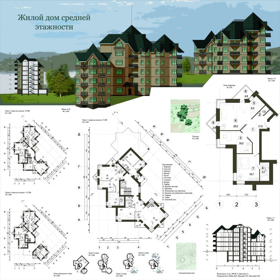 Современные многоквартирные дома