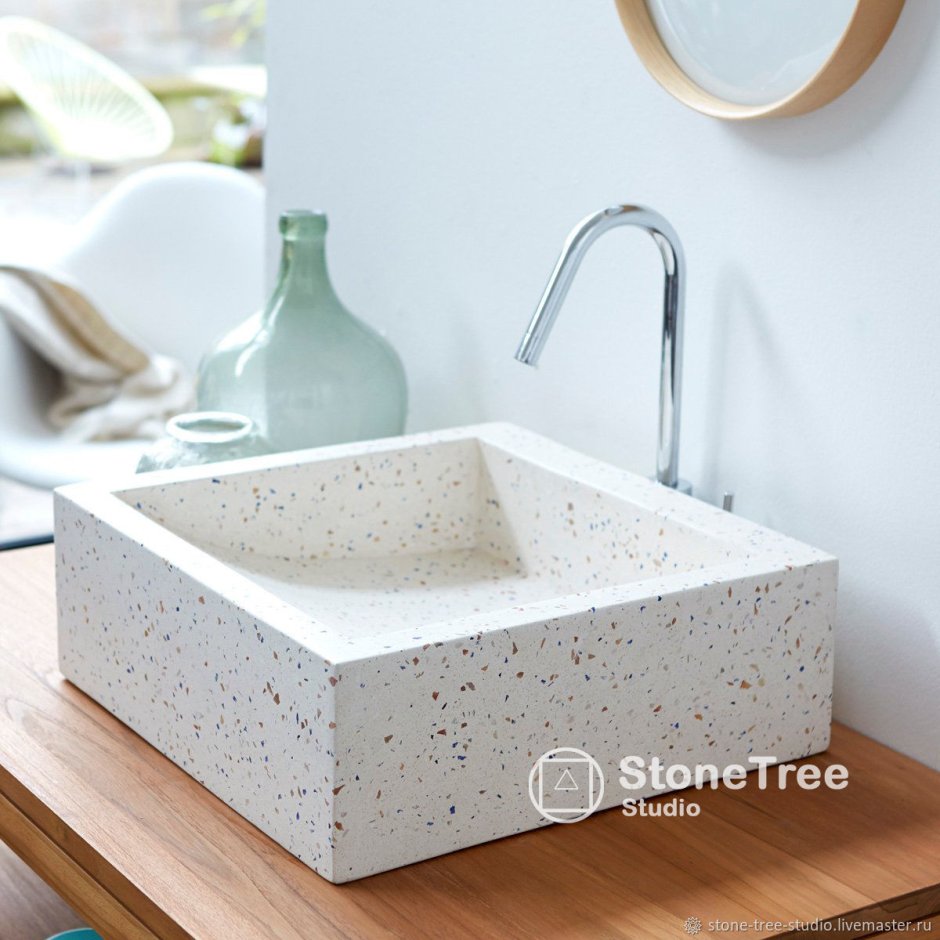 Раковина терраццо. Sink terrazzo