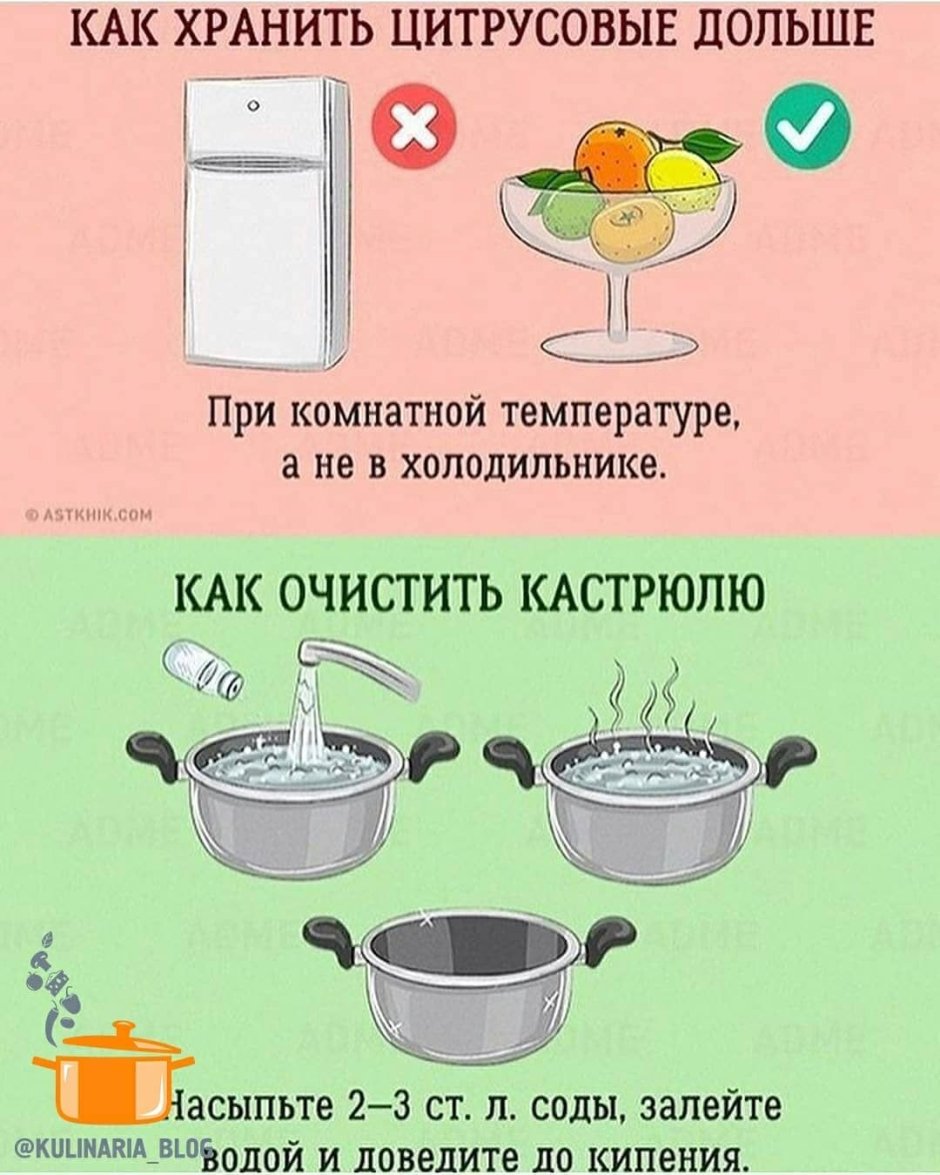 Кулинарные советы в картинках