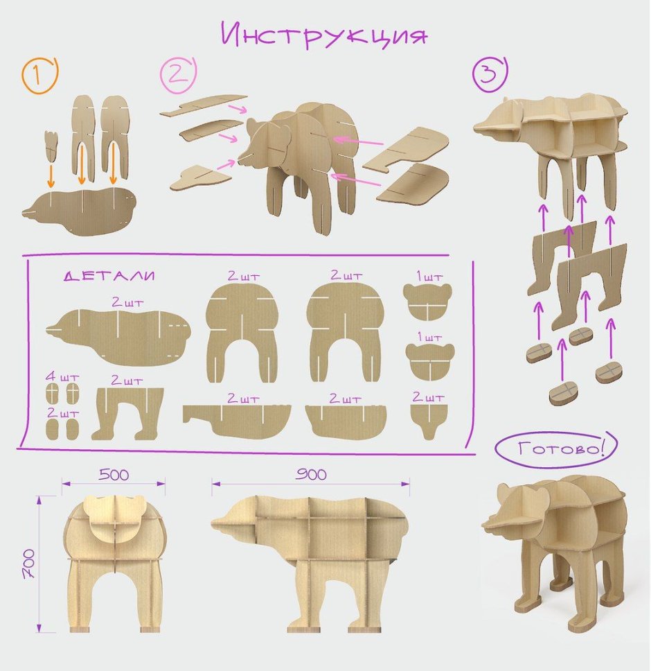 Комод из фанеры