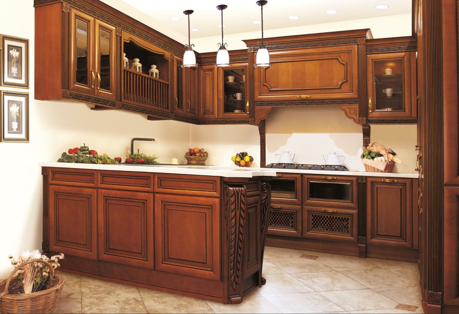 Кухня из массива ясеня т512-115