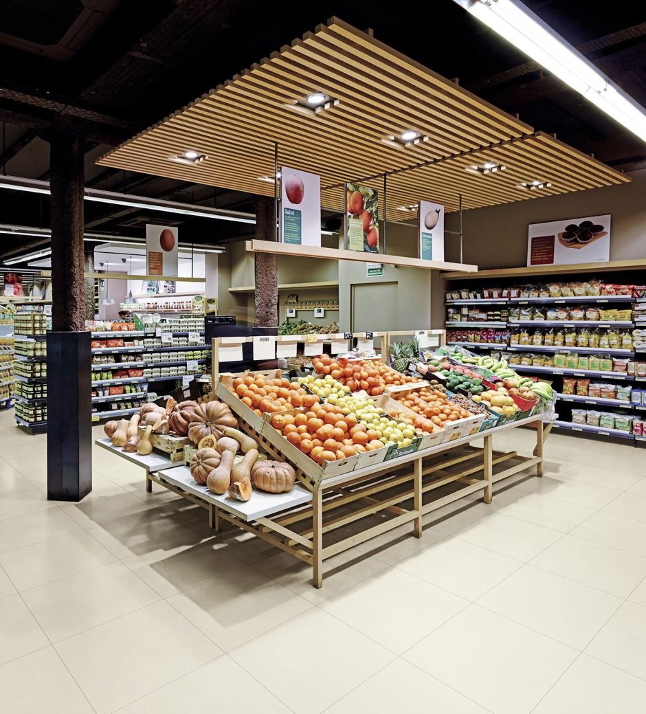 Красивый продуктовый магазин