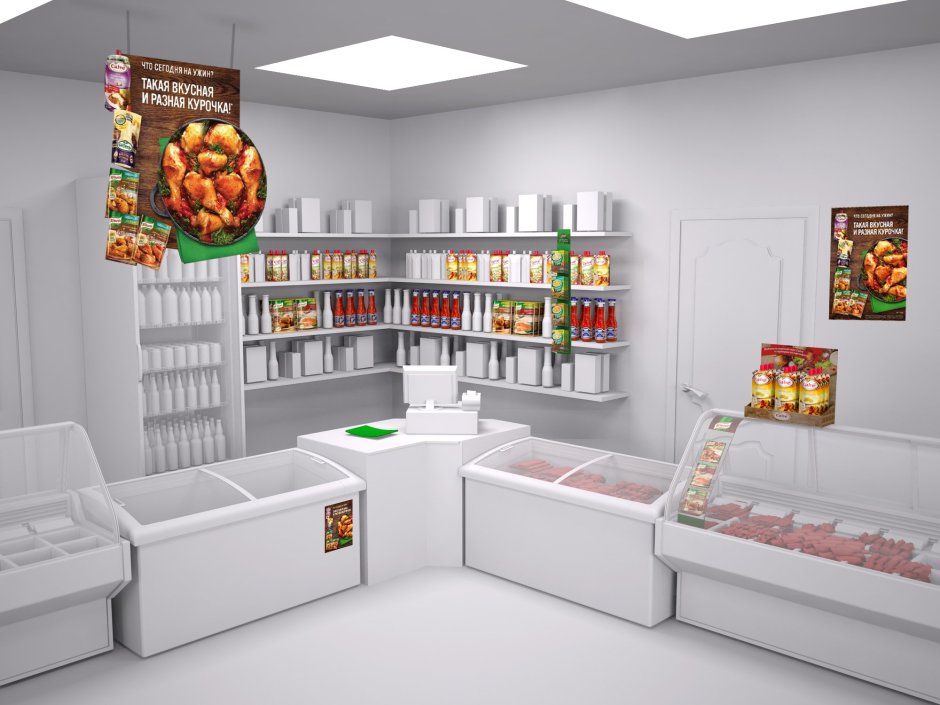 Дизайнерский продуктовый магазин