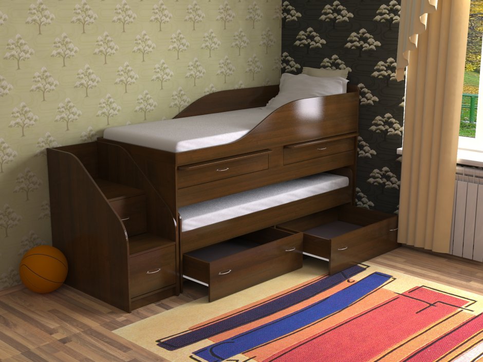 Кровать Ивиса 2-82 с выдвижным спальным