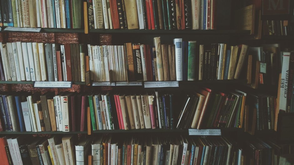 Книжная полка обои