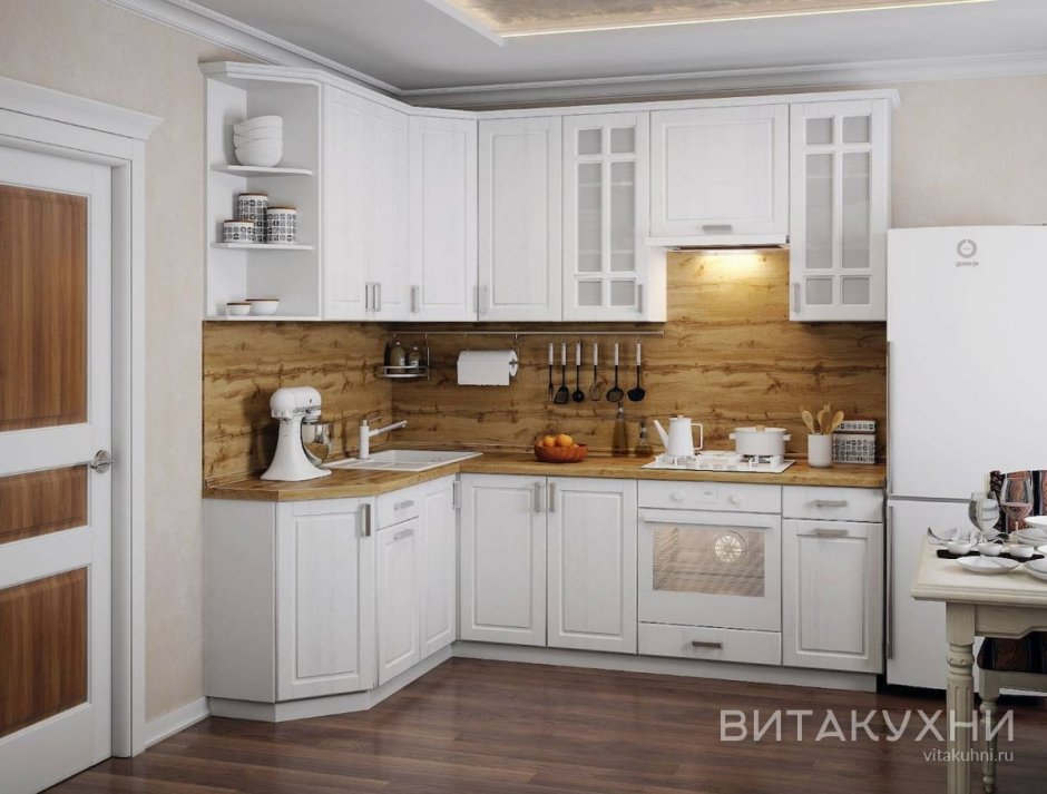 Светло серая кухня
